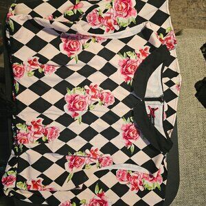 Hellbunny retro Harlequin dress